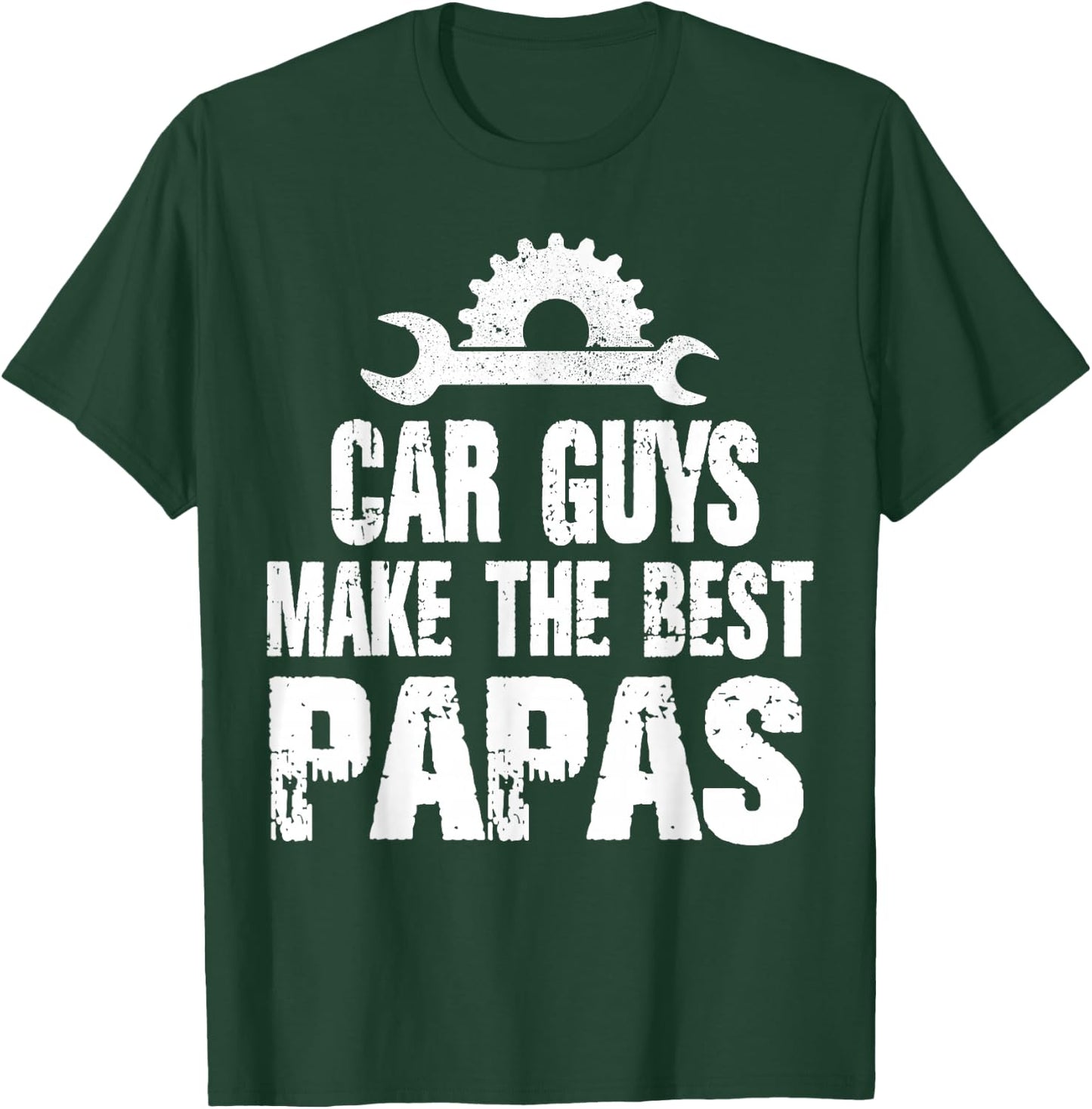 Proud Papa Car Guys Make The Best Brother Mechanic Crew T-Shirt - T-Shirt | Forest