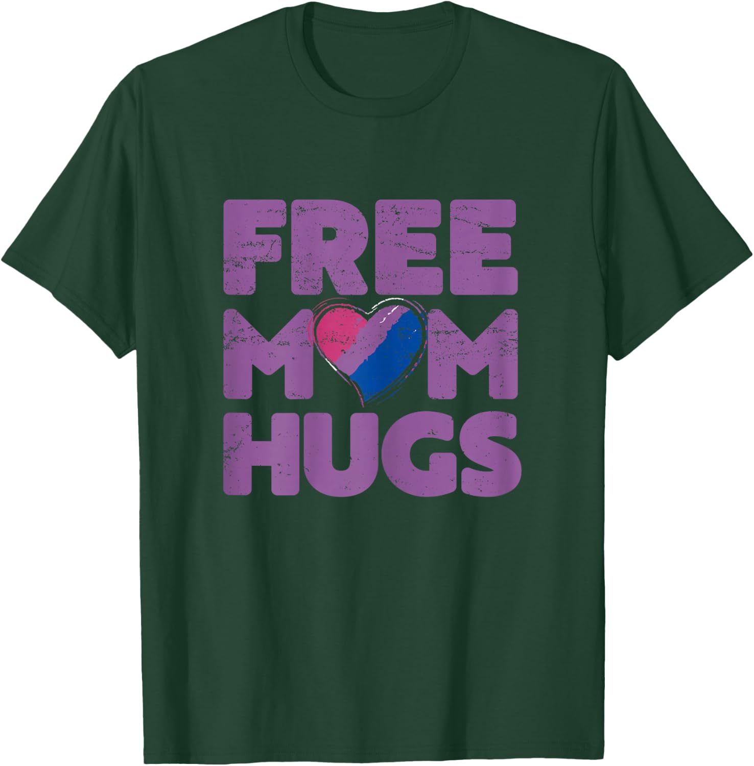 Free Mom Hugs , Free Mom Hugs Bisexual Gay Pride Shirt T-Shirt - T-Shirt | Forest