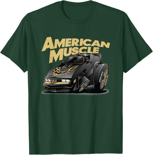 American Muscle Hot Rod 400 Firebird Custom Car T-Shirt - T-Shirt | Forest