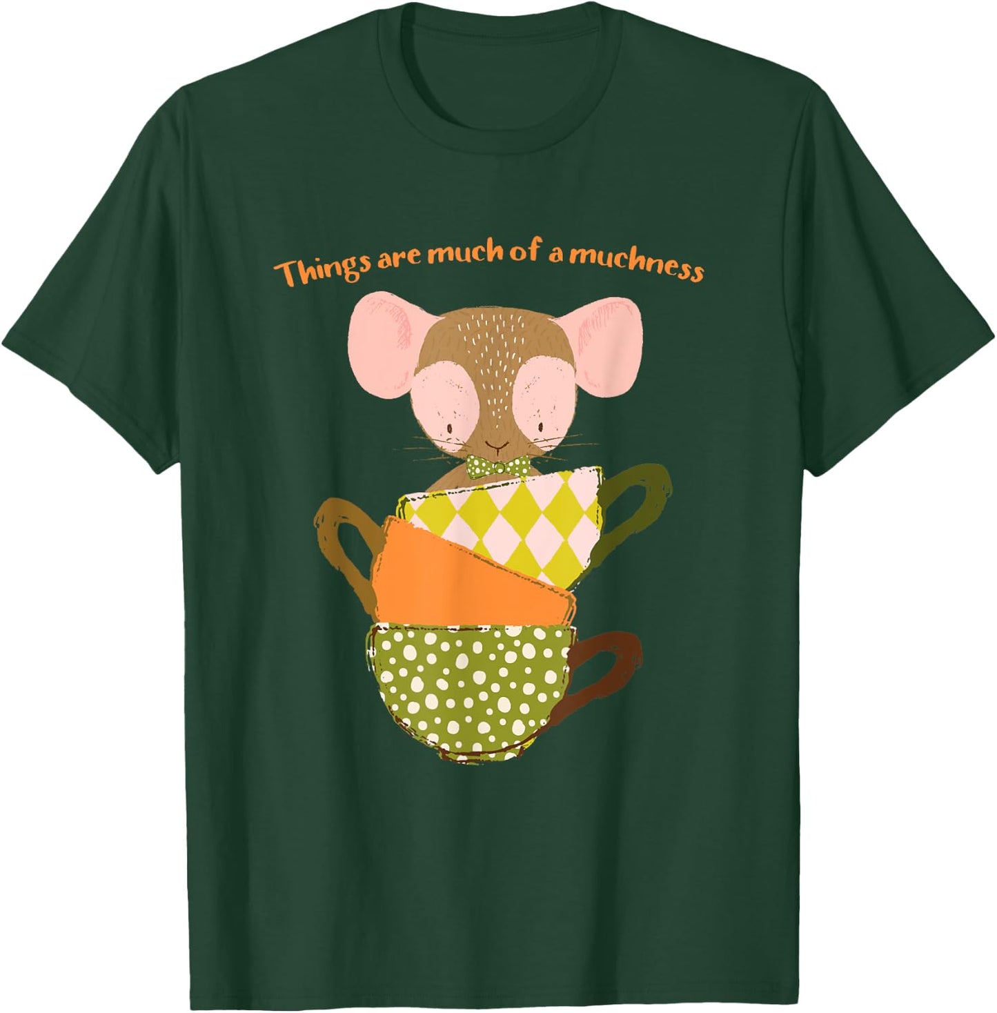 Alice in Wonderland Cute Dormouse Literary Muchness T-Shirt - T-Shirt | Forest