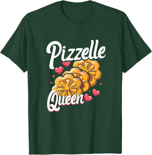 Pizzelle Queen Italian Waffle Cookie Lover T-Shirt - T-Shirt | Forest