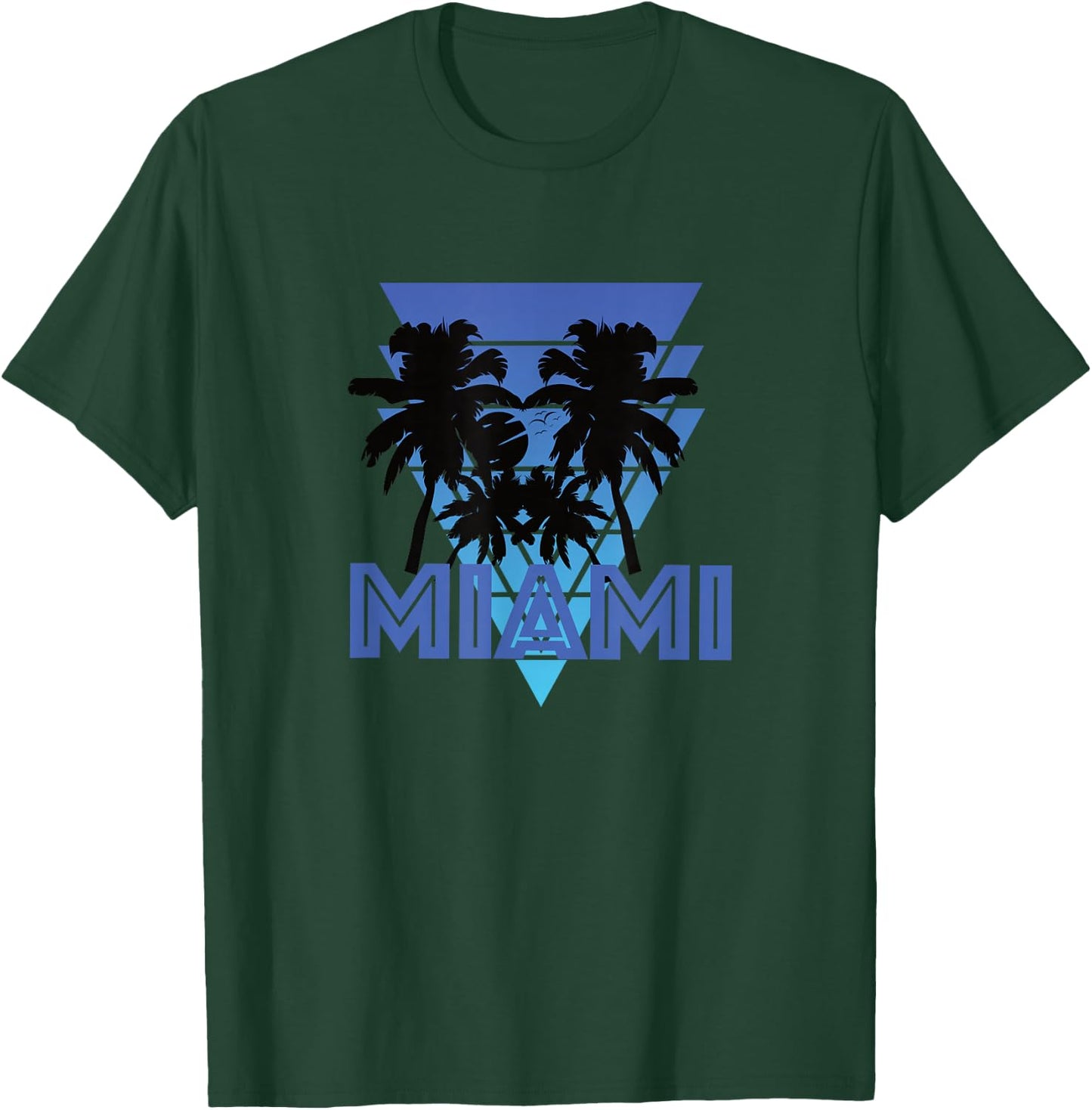 Retro Florida MIAMI vintage palm trees T-Shirt - T-Shirt | Forest