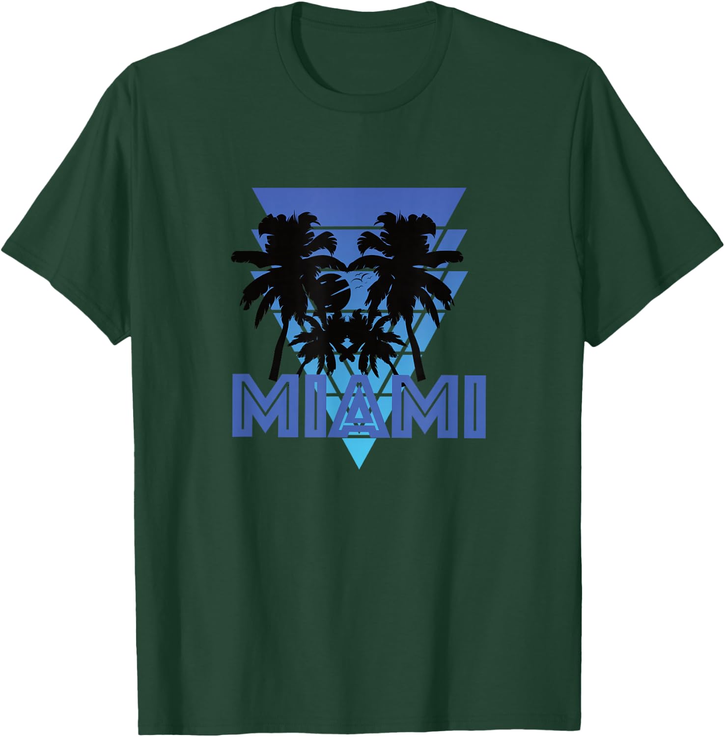 Retro Florida MIAMI vintage palm trees T-Shirt - T-Shirt | Forest