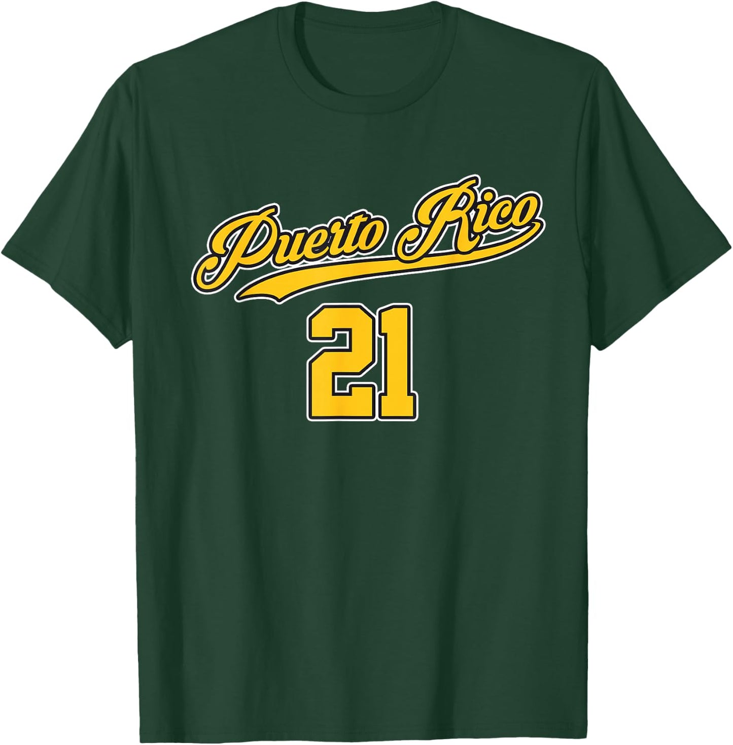 Puerto Rico Baseball 21 Santurce Boricua Baseball Fans T-Shirt - T-Shirt | Forest