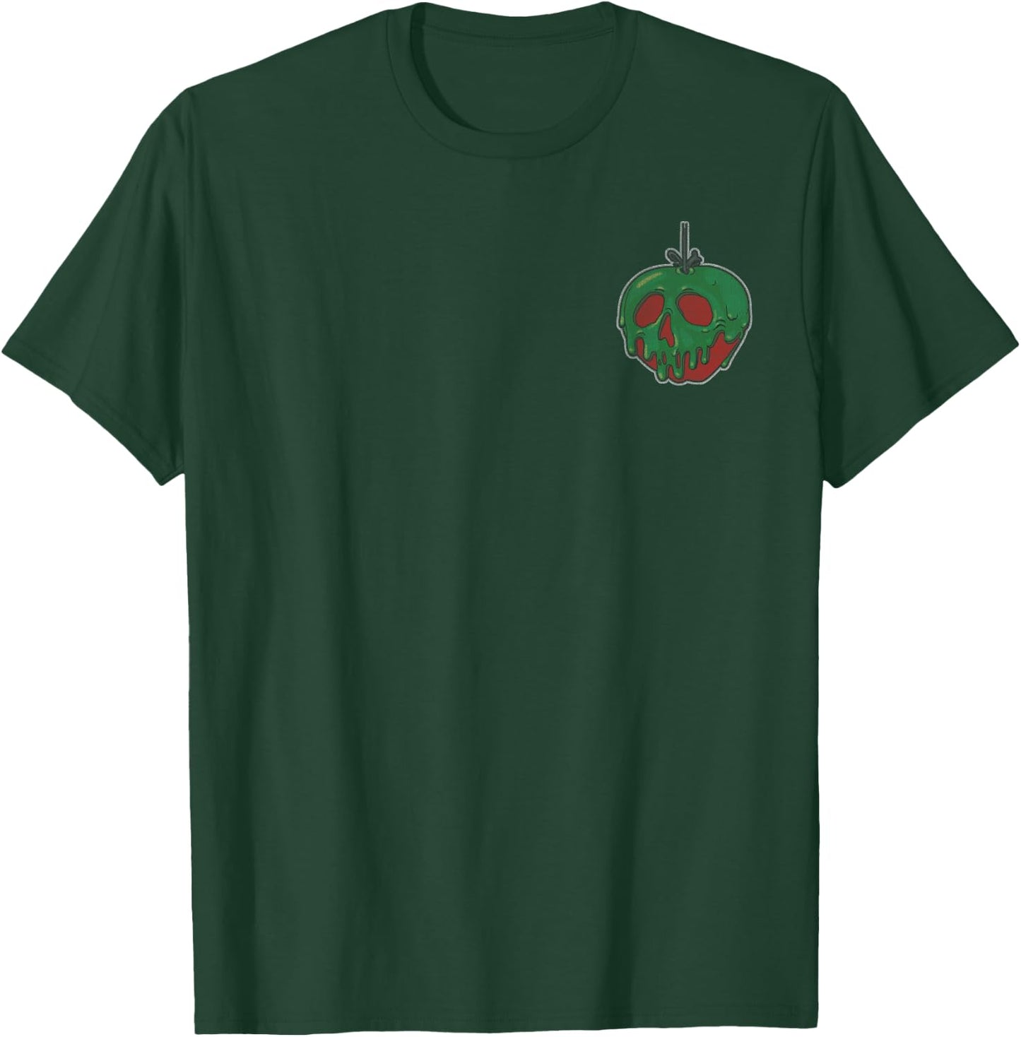 Disney Snow White Evil Queen Apple Pocket Front and Back T-Shirt - T-Shirt | Forest