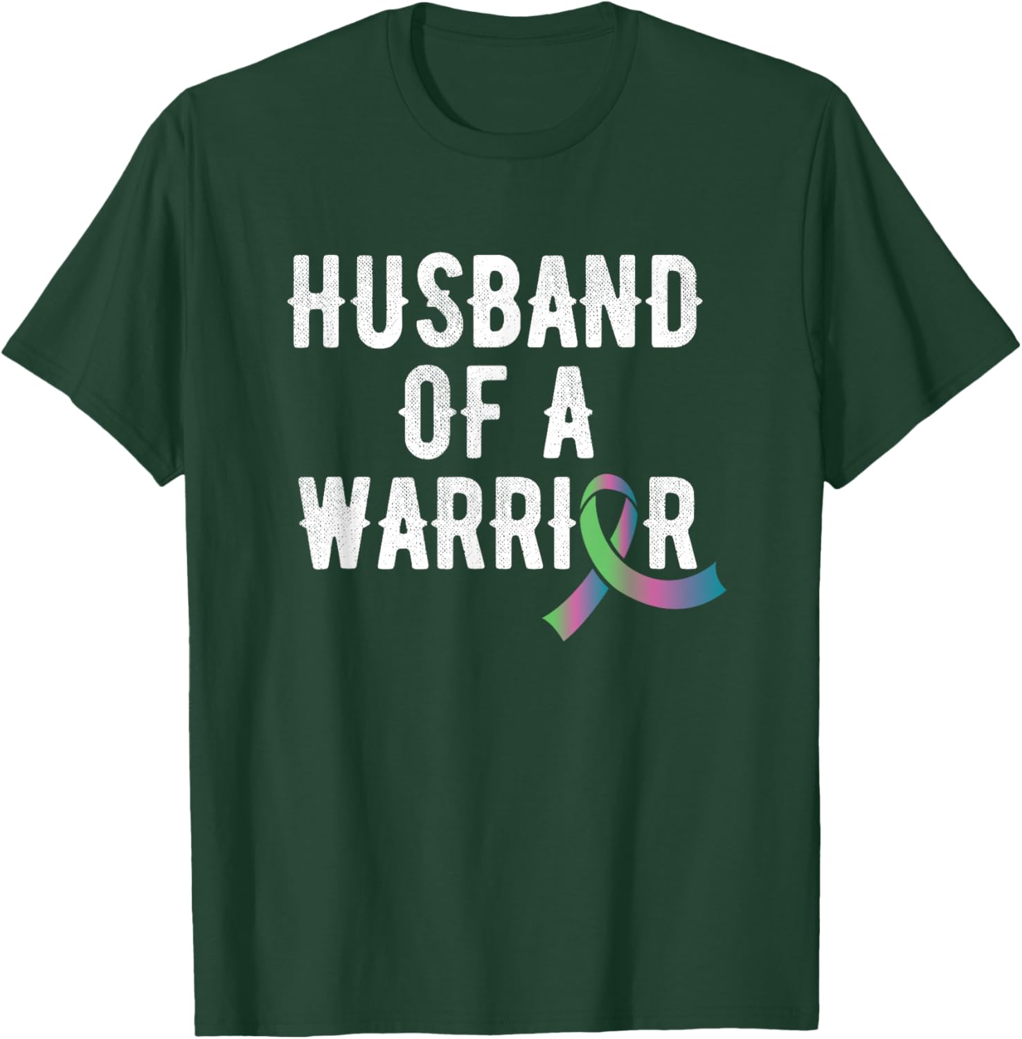 Metastasized Breast Cancer Husband Support Fighter Gesc T-Shirt - T-Shirt | Forest