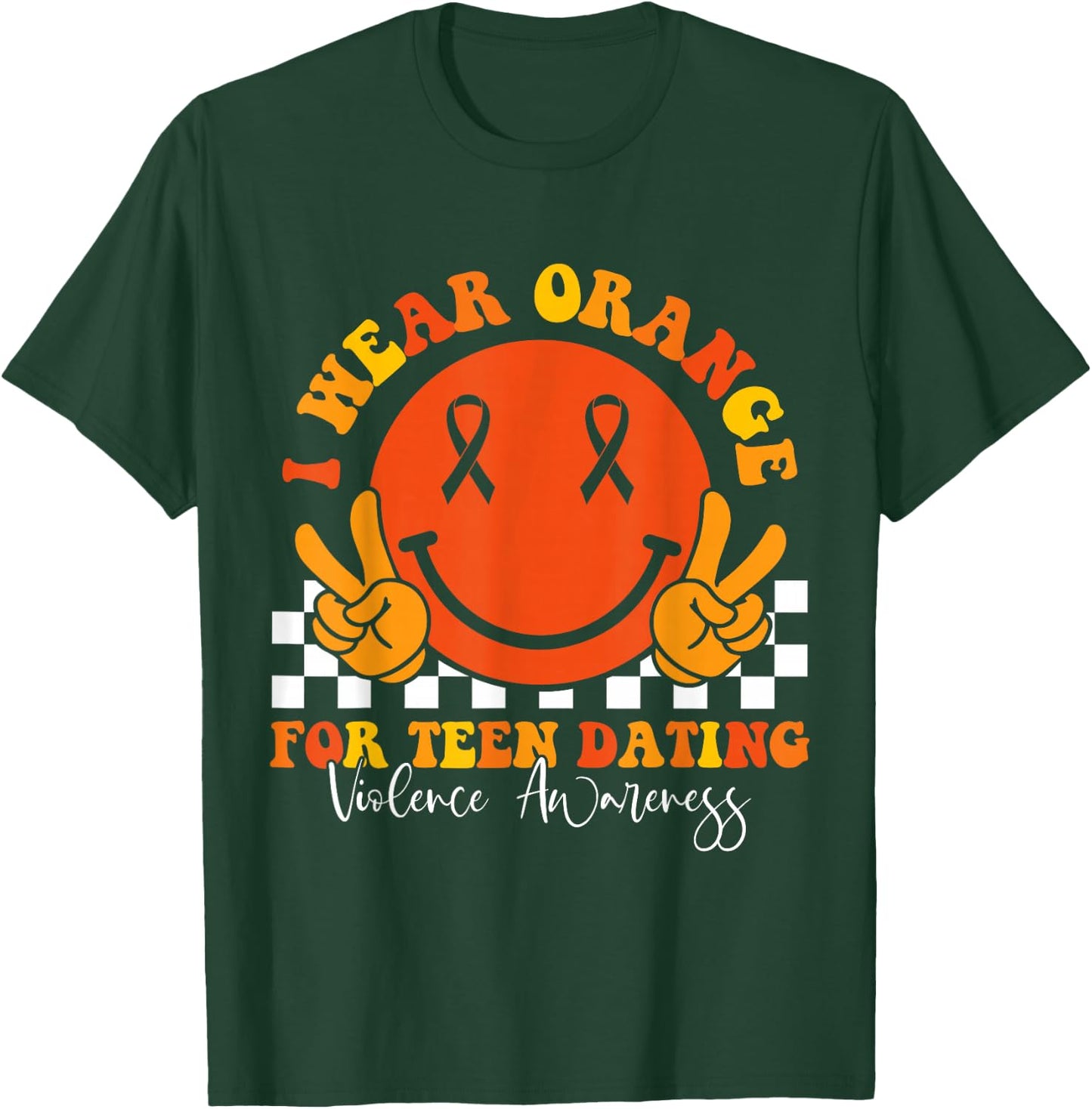 Teen Dating Violence Awareness Orange ribbon teen T-Shirt - T-Shirt | Forest