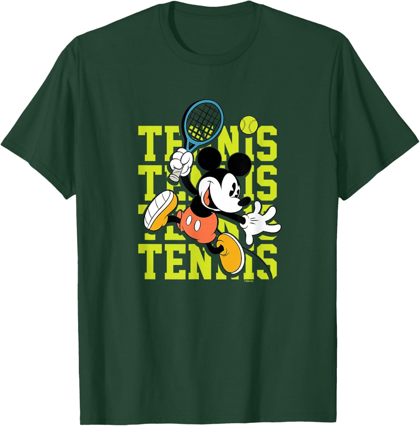 Disney - Mickey Tennis Stacked T-Shirt - T-Shirt | Forest