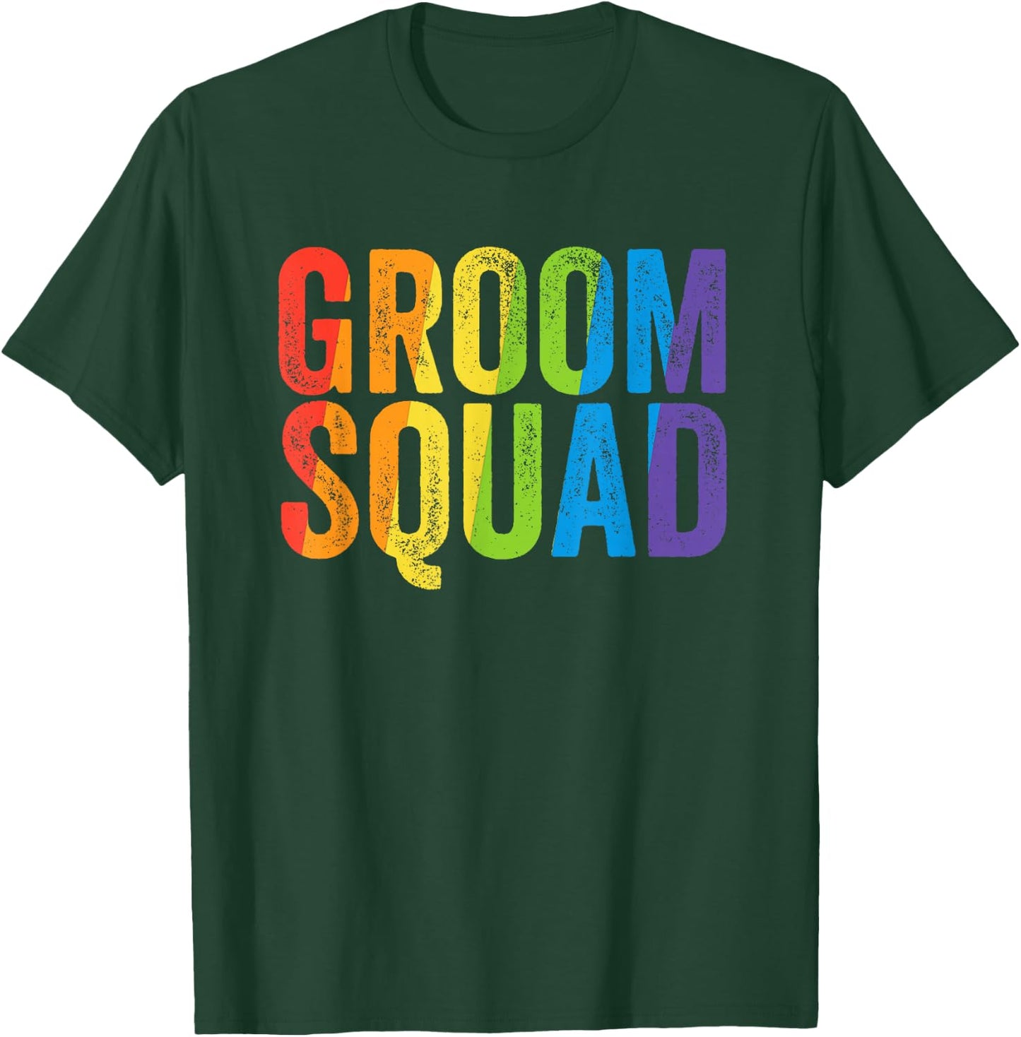 Groom Squad Party LGBT Same Sex Gay Wedding Husband Men T-Shirt - T-Shirt | Forest