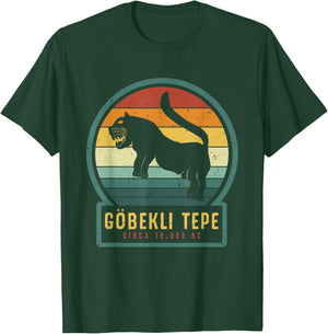 Gobekli Tepe Lion - Large Cat Ancient Megalithic Structure T-Shirt - T-Shirt | Forest