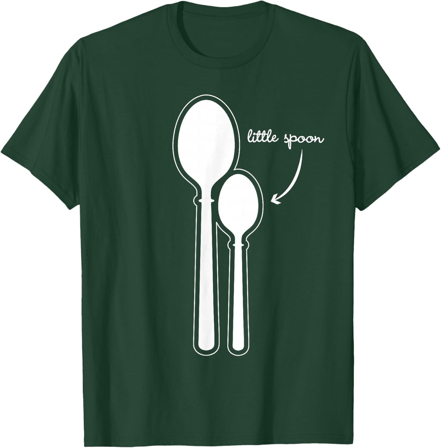 Funny Little Spoon Matching Gift Couples T-Shirt - T-Shirt | Forest
