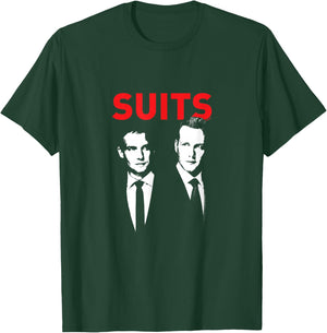 Suits Mike & Harvey - Officially Licensed T-Shirt - T-Shirt | Forest