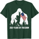 Big Foot Bigfoot Sasquatch American Flag Patriotic 4th July T-Shirt - T-Shirt | Forest