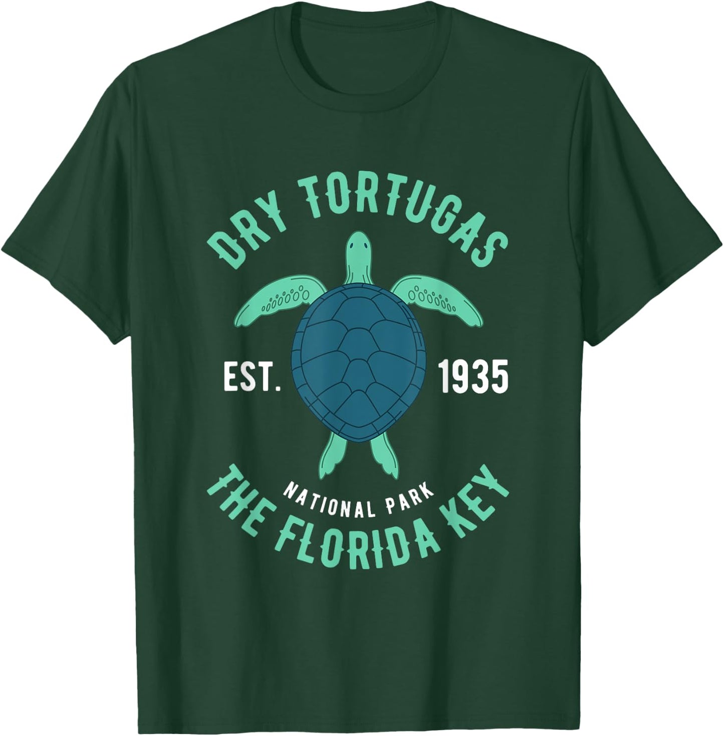 Dry Tortugas National Park Florida Keys Scuba Diving Turtle T-Shirt - T-Shirt | Forest