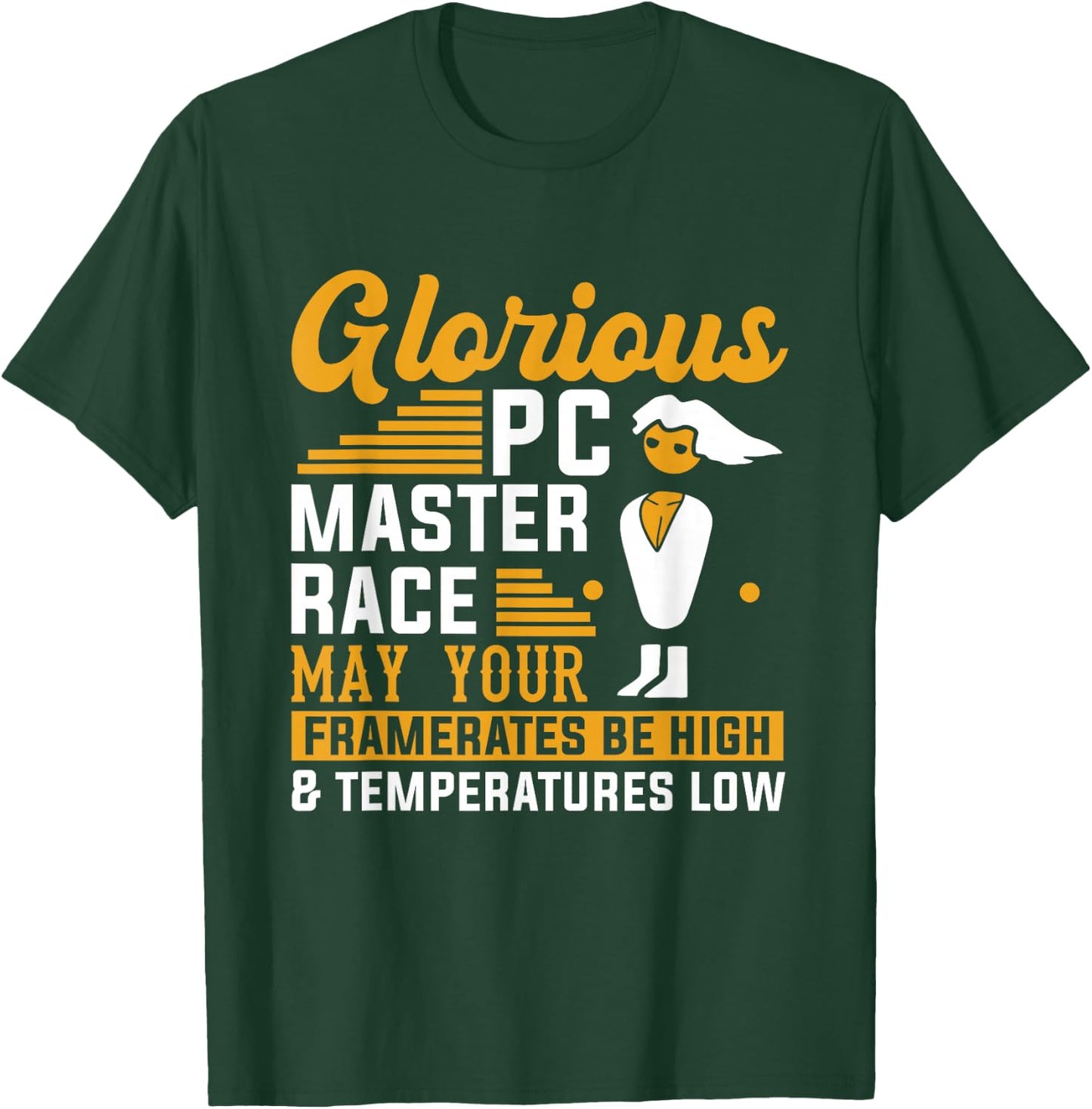 PC Computer Master Race CPU Framerate High Gaming Gift Gamer T-Shirt - T-Shirt | Forest