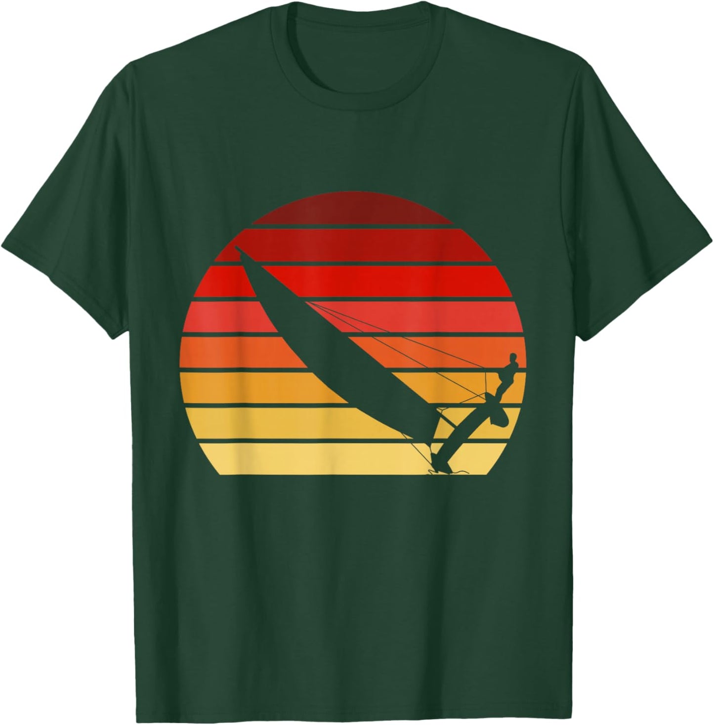 Sunset Catamaran Sailing T-Shirt - T-Shirt | Forest