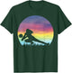 Women's Volleyball Silhouette Colorful Retro Sunset Girls T-Shirt - T-Shirt | Forest