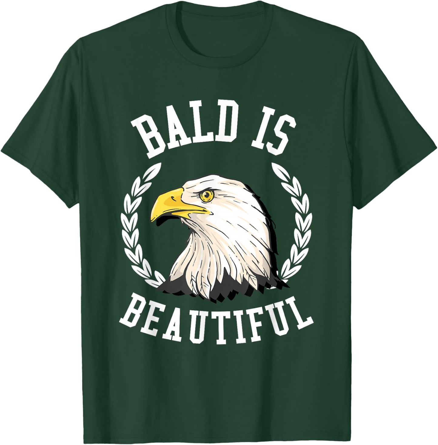 Bald is beautiful Shirt - Bald Eagle Patriotic American Men T-Shirt - T-Shirt | Forest