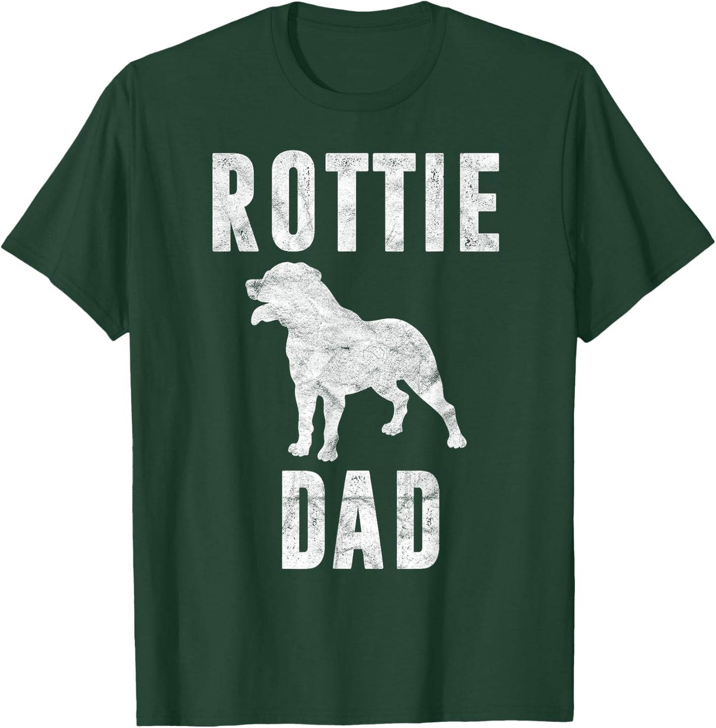Vintage Rottweiler Dad Gift Rott Dog Daddy Rottie Father Men Women Girls Kids T-Shirt - T-Shirt | Forest