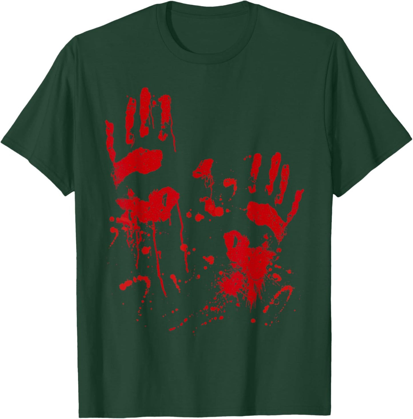 Halloween costume | bloody handprints handprint with blood T-Shirt - T-Shirt | Forest