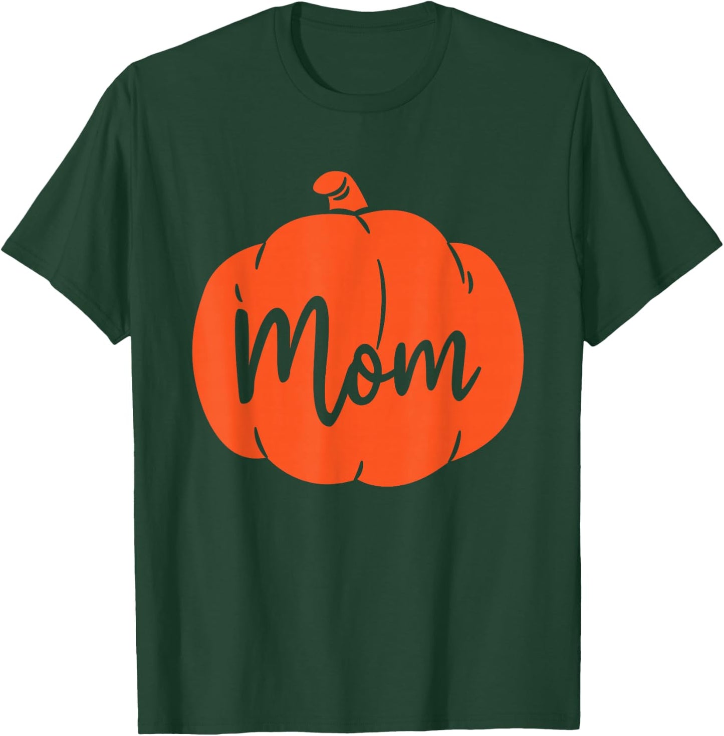 Pumpkin Mom Mother Matching Family Halloween T-Shirt - T-Shirt | Forest