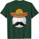 Funny Golf Ball Mustache Mexican Sports Mexico Party Shirt T-Shirt - T-Shirt | Forest