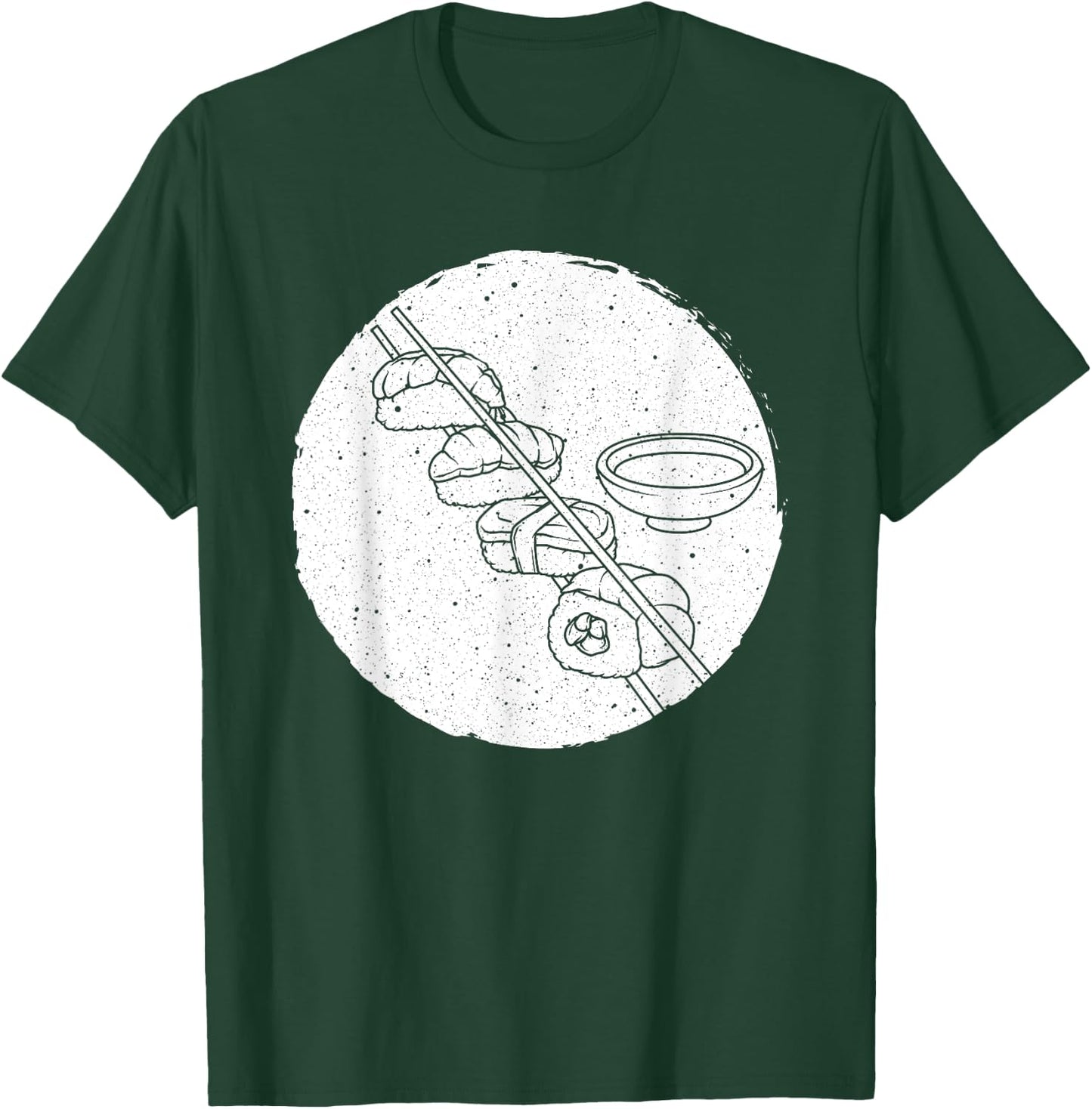 Funny Sushi Art Women Sushi Lover Japan Restaurant T-Shirt - T-Shirt | Forest