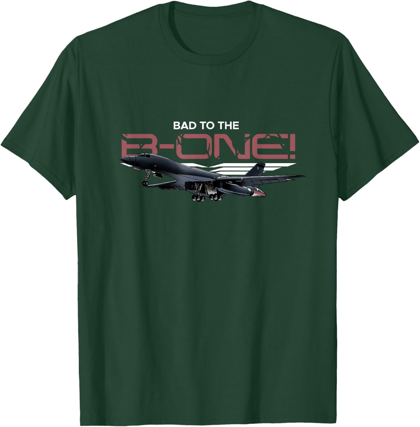 B1 Lancer Military Jet Bomber Airplane T-Shirt - T-Shirt | Forest