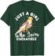 Just A Girl Who Loves Cockatiels Lover Ornithologist T-Shirt - T-Shirt | Forest