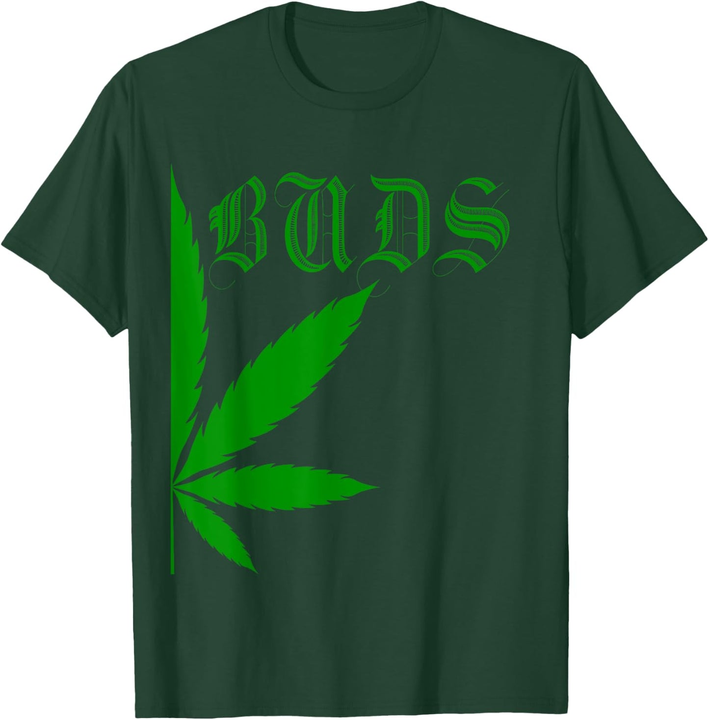 Matching Best Buds Couples Gift BFF Marijuana Leaf Weed T-Shirt - T-Shirt | Forest