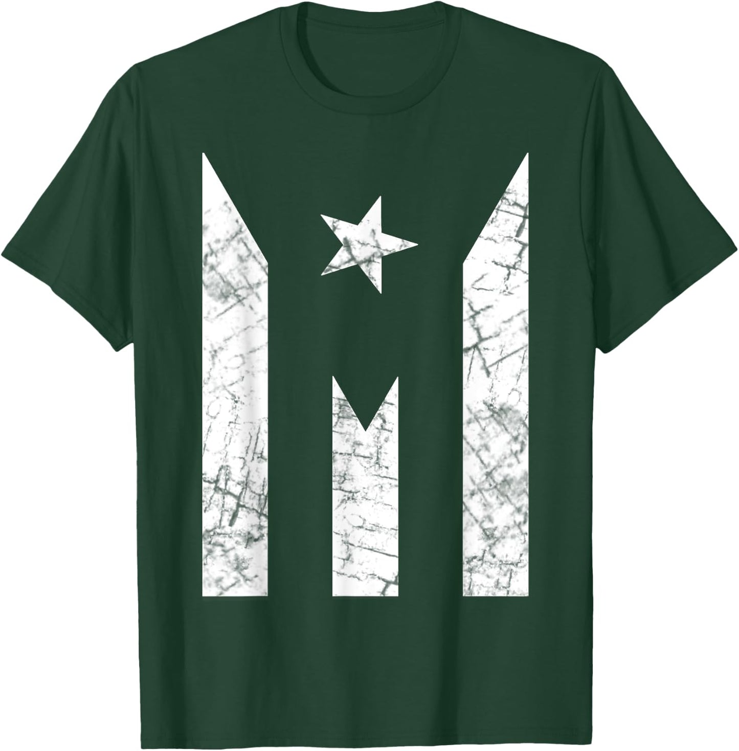 Puerto Rico Flag Shirt - Black Paro Nacional Flag T-Shirt - T-Shirt | Forest