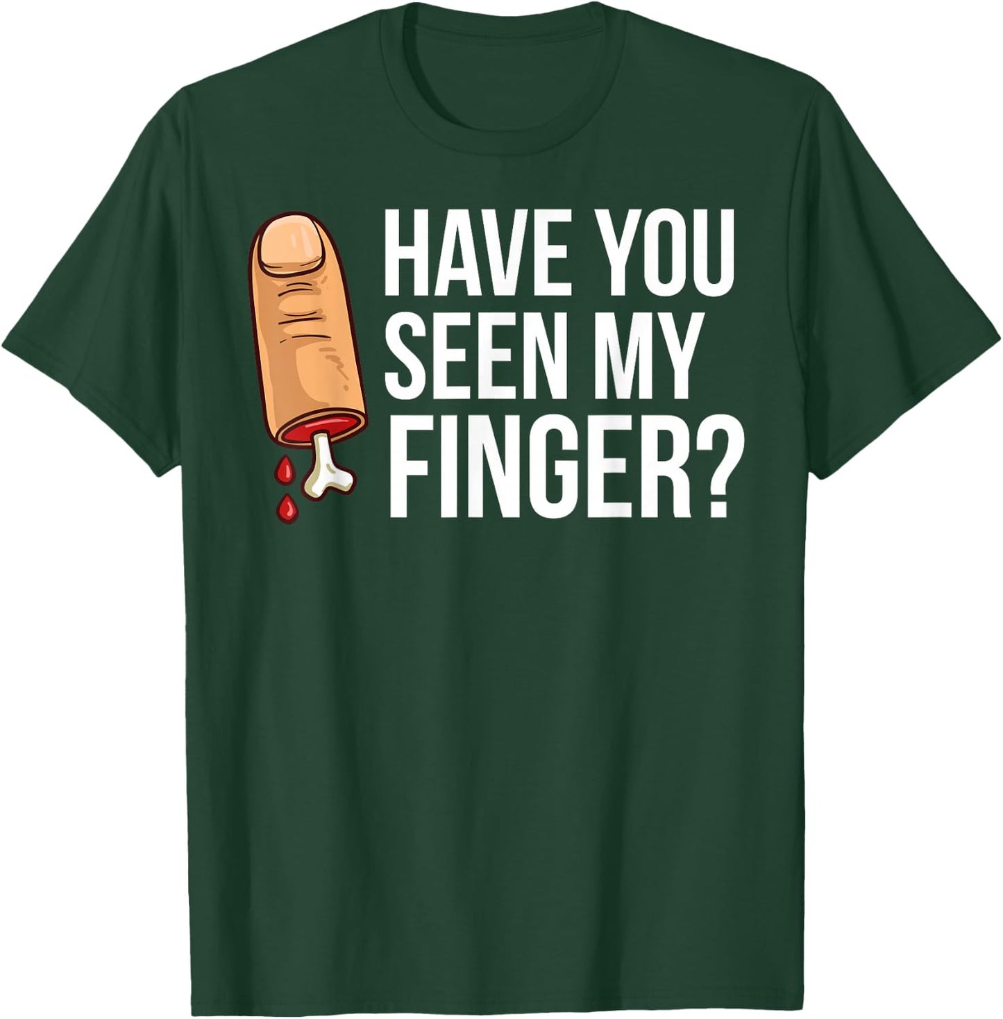 Missing Finger Prosthetic Amputation Recovery T-Shirt - T-Shirt | Forest