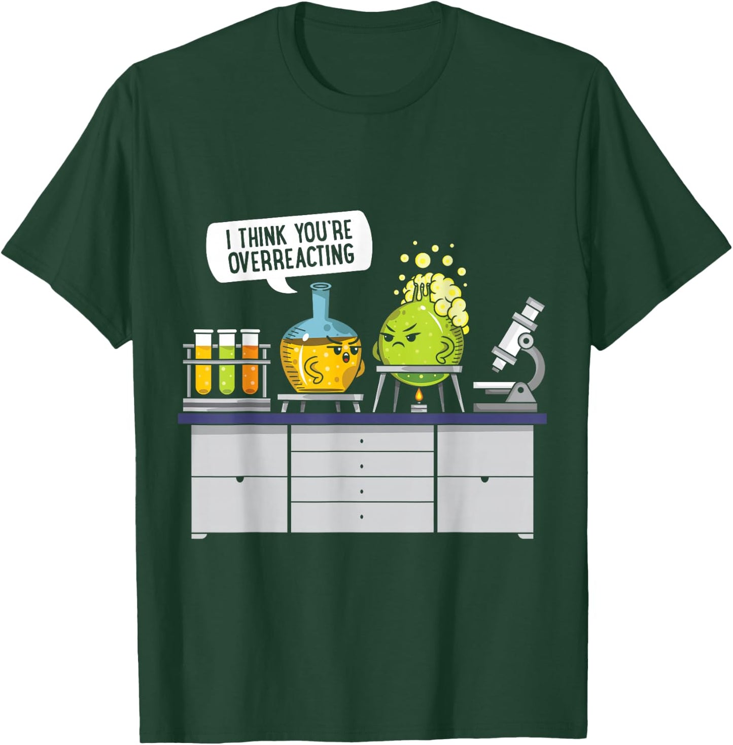Chemistry Science Chemist Student Test Tube Funny T-Shirt - T-Shirt | Forest