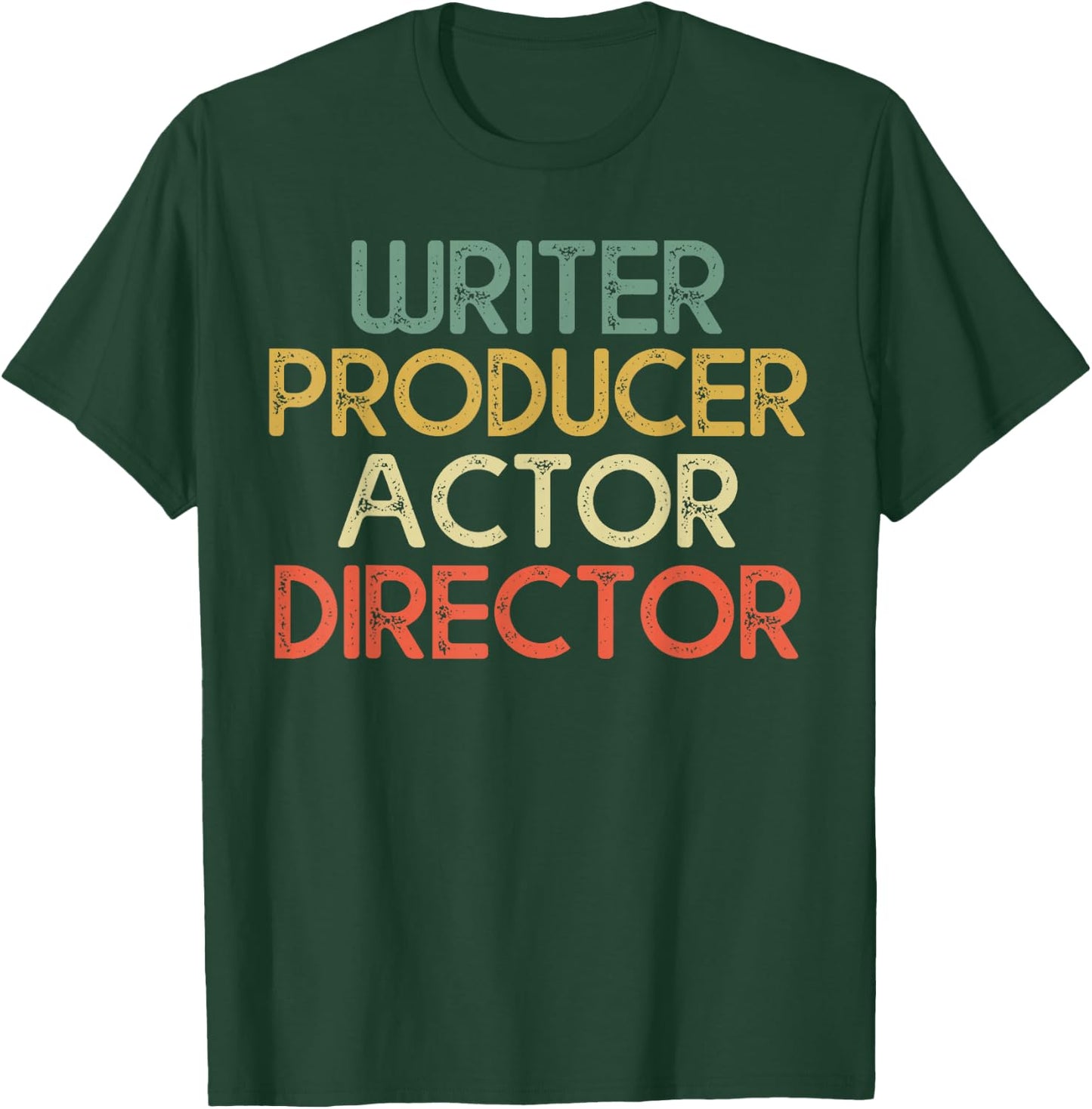 Writer Producer Actor Director Filmmaker Gifts Movie Theater T-Shirt - T-Shirt | Forest