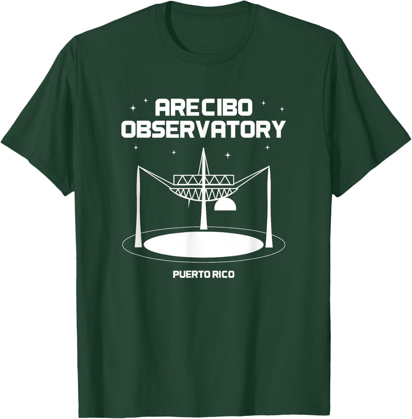 Radio Telescope Puerto Rico Arecibo Observatory T-Shirt - T-Shirt | Forest