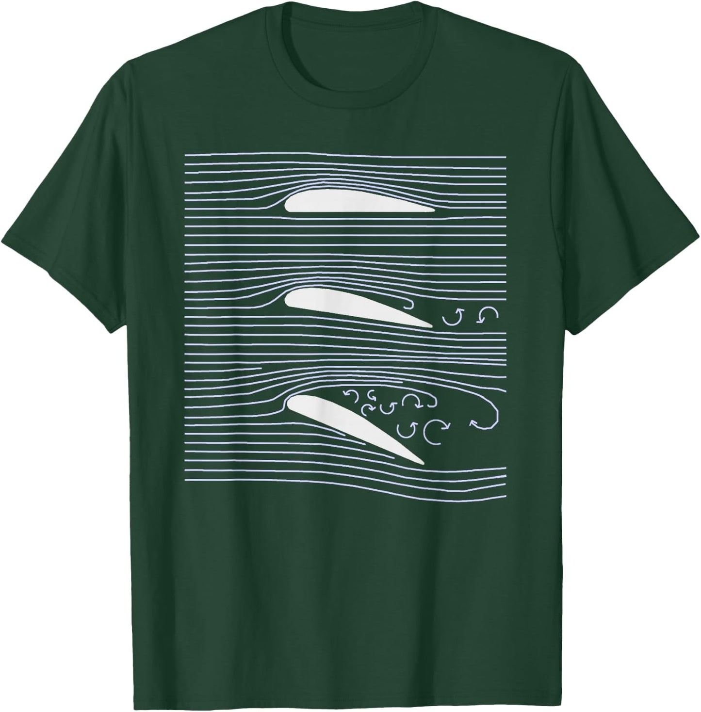 R/C Airfoil Aiplane wing Stall Diagram Shirt T-Shirt - T-Shirt | Forest