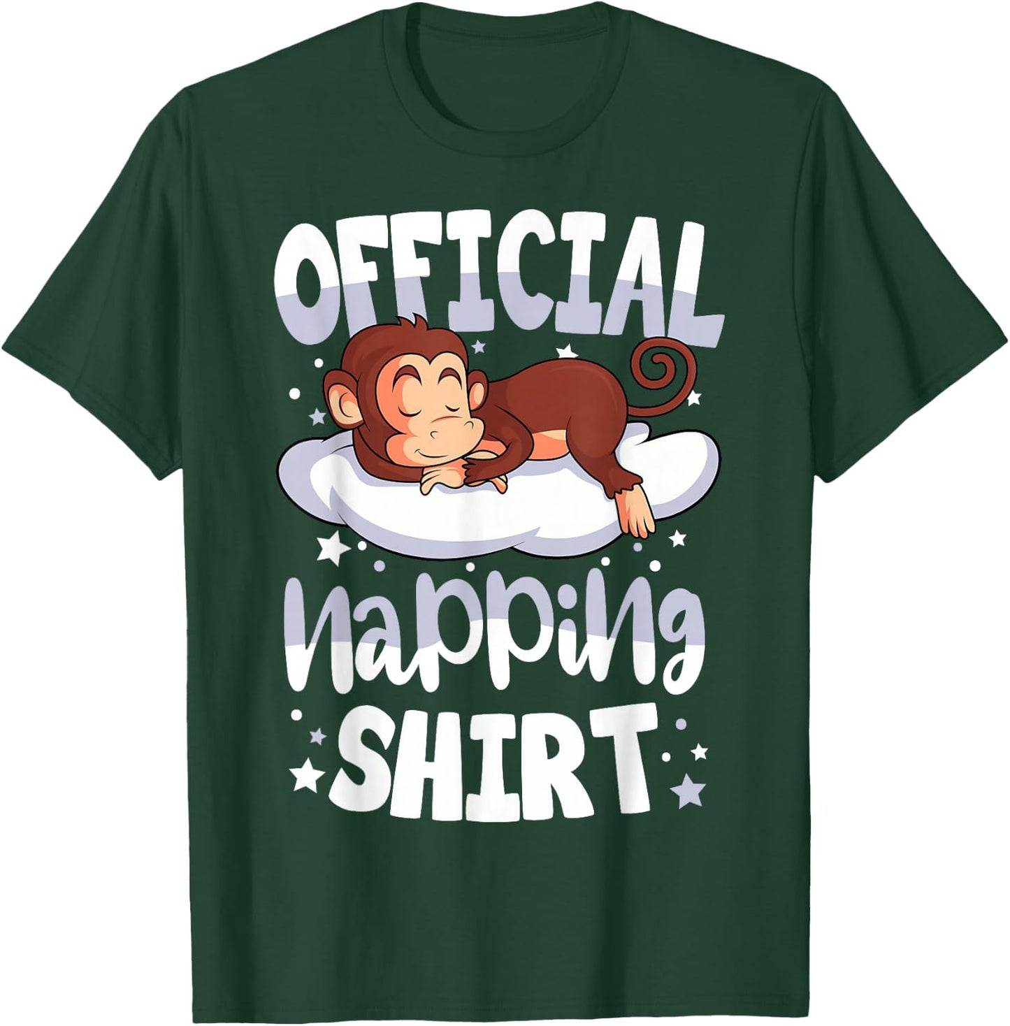 Sleeping Monkey Official Napping T-Shirt - T-Shirt | Forest