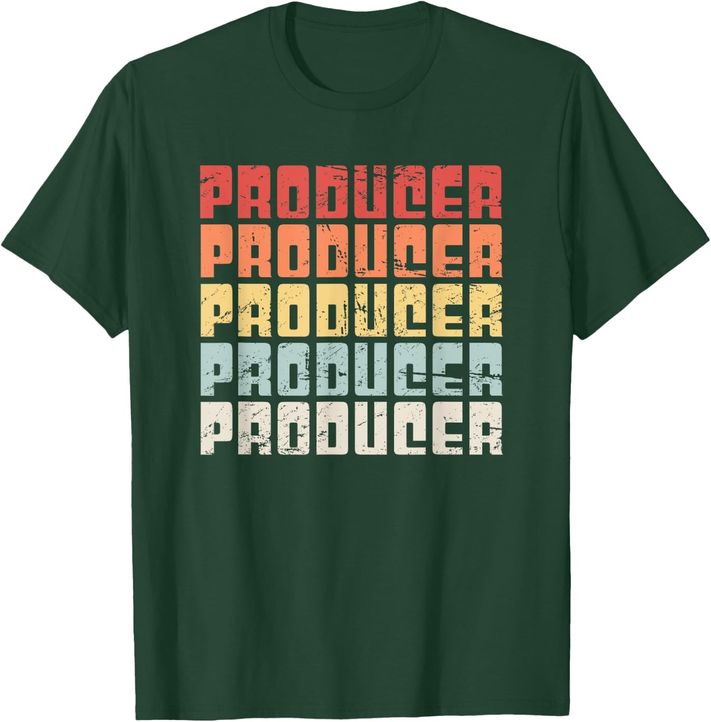 Vintage Style Music PRODUCER T-Shirt - T-Shirt | Forest