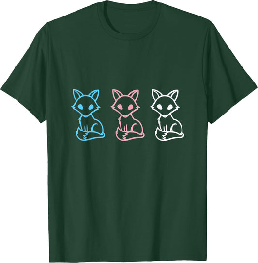 Cute Transgender Fox T-Shirt - T-Shirt | Forest