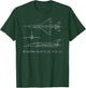 MiG 21 Russian Fighter Plane Vintage Diagram Art T-Shirt - T-Shirt | Forest