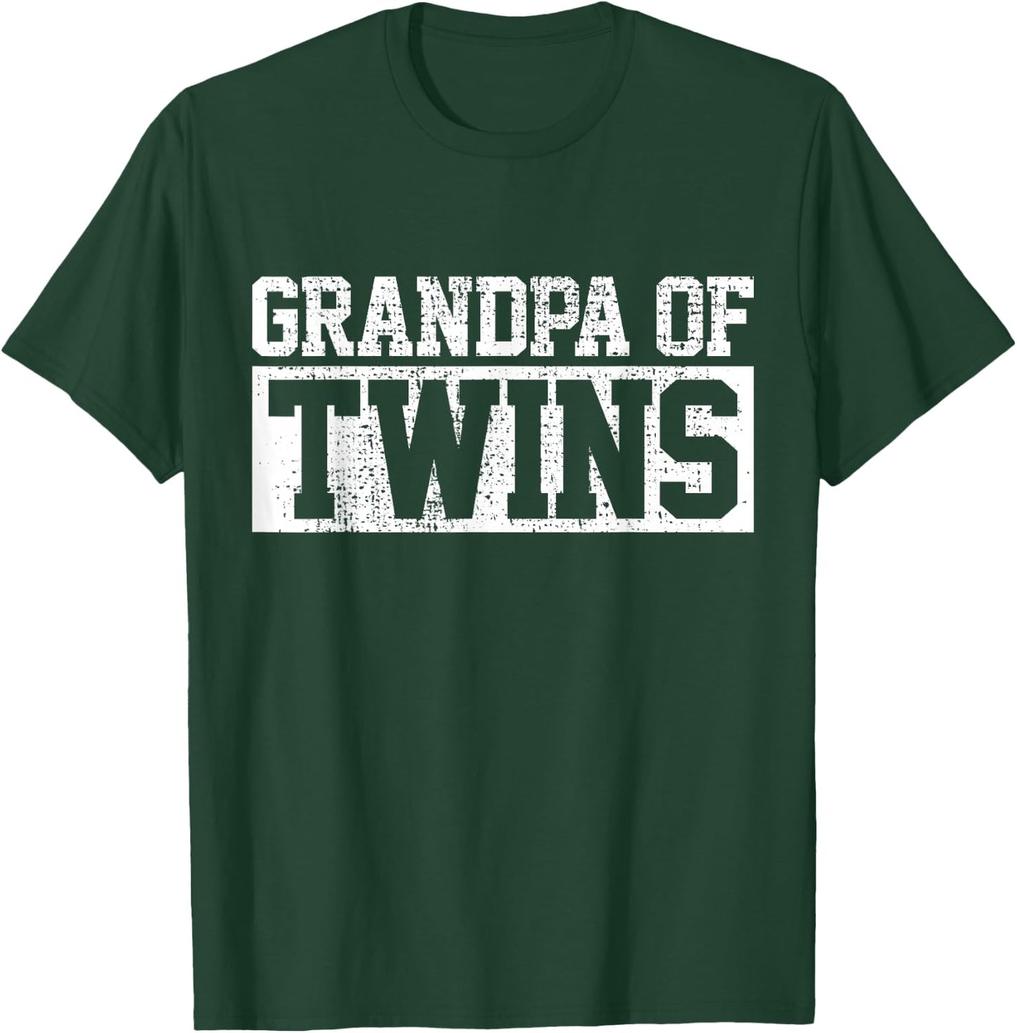 Twins Grandpa Grandfather T-Shirt - T-Shirt | Forest