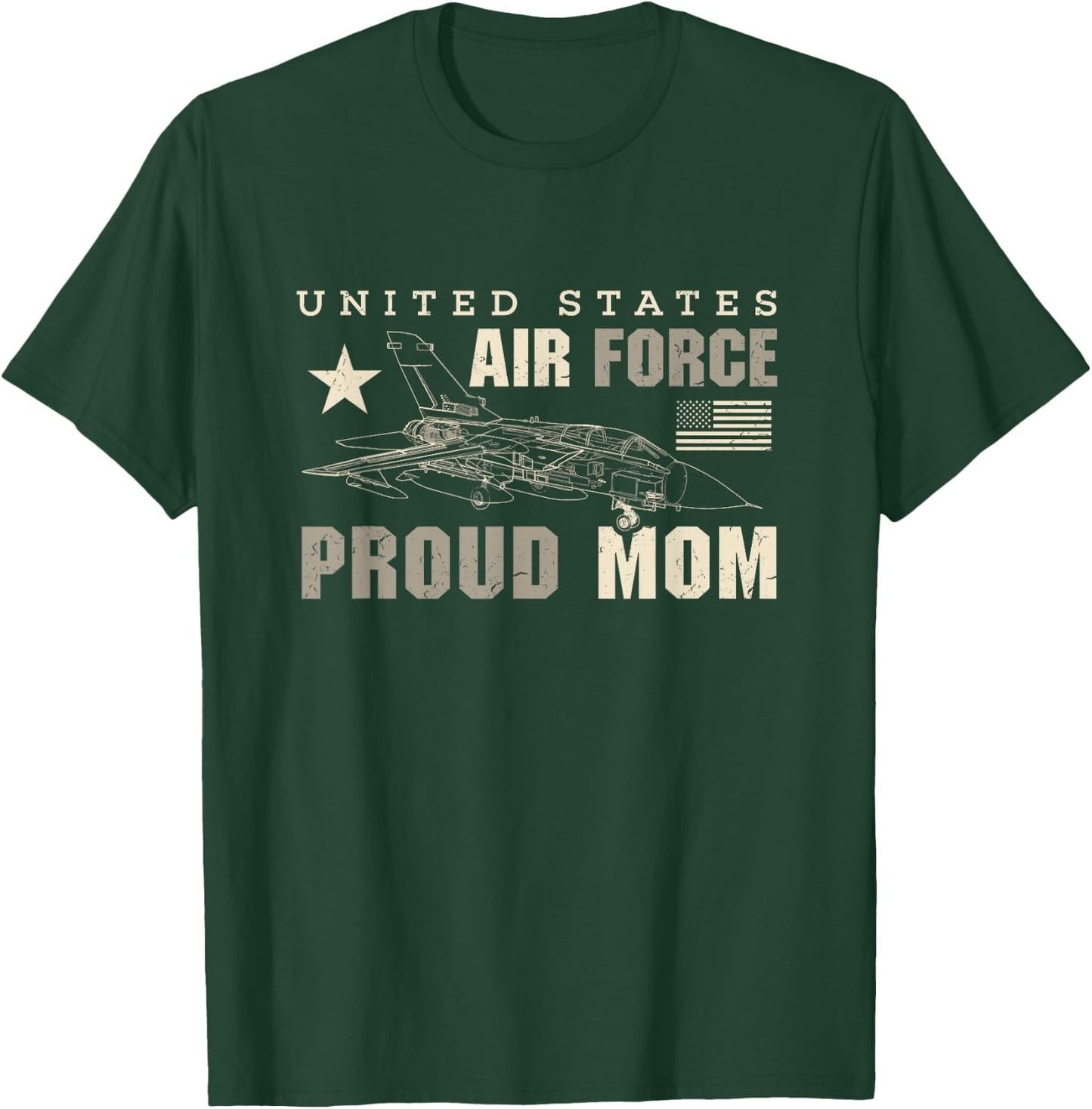 Proud US Air Force Mom United States Air Force T-Shirt - T-Shirt | Forest