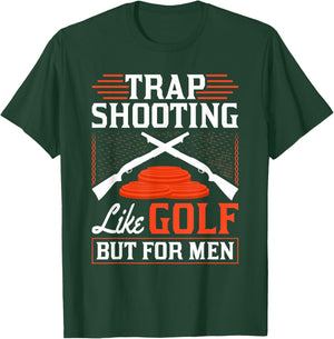 Clay Pigeons Shooting, Skeet Clay Shooting T-Shirt - T-Shirt | Forest