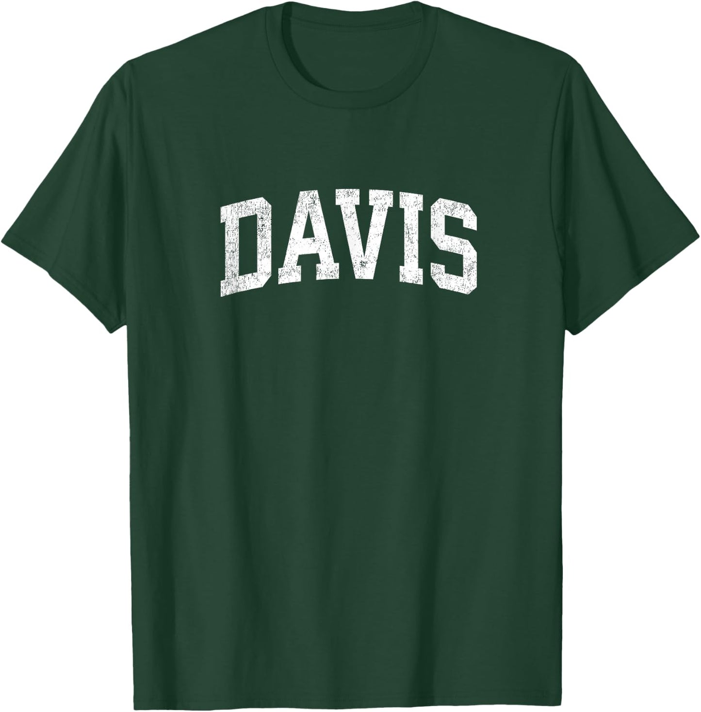 Davis California CA Vintage Athletic Sports Design T-Shirt - T-Shirt | Forest