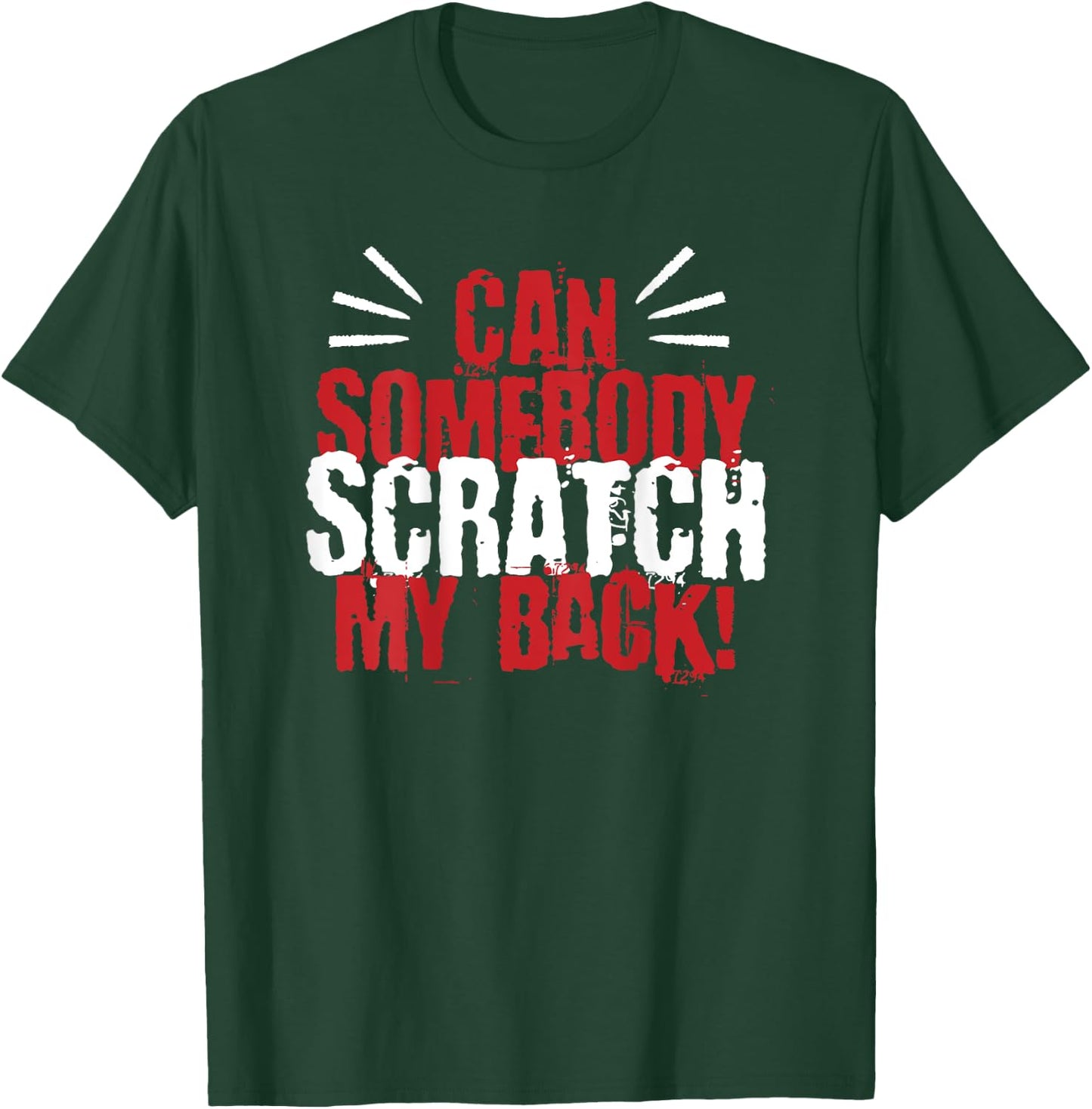Scratch My Back I Back Scratching Child Father Mother Fun T-Shirt - T-Shirt | Forest