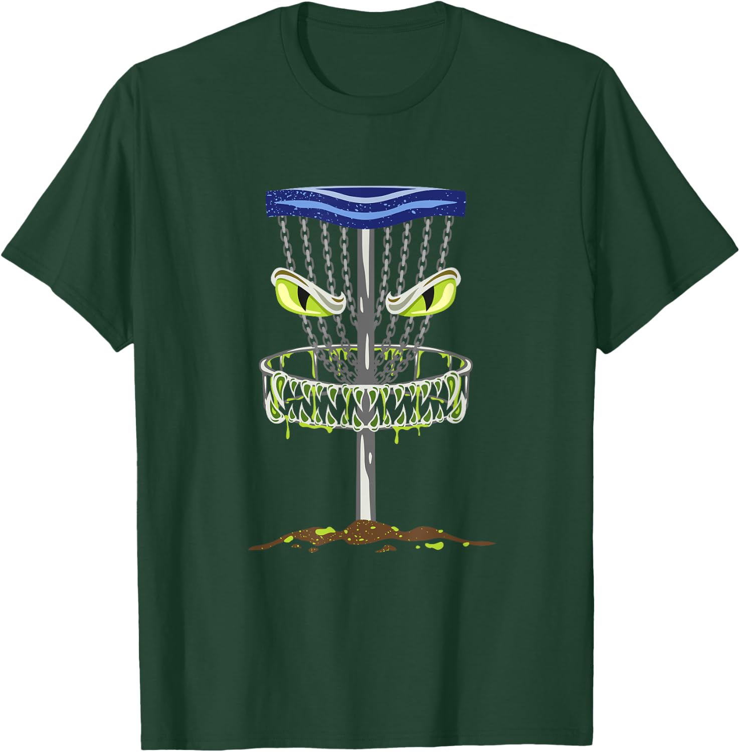 Disc Golf Shirts Men Disc Golf Monster T-Shirt - T-Shirt | Forest