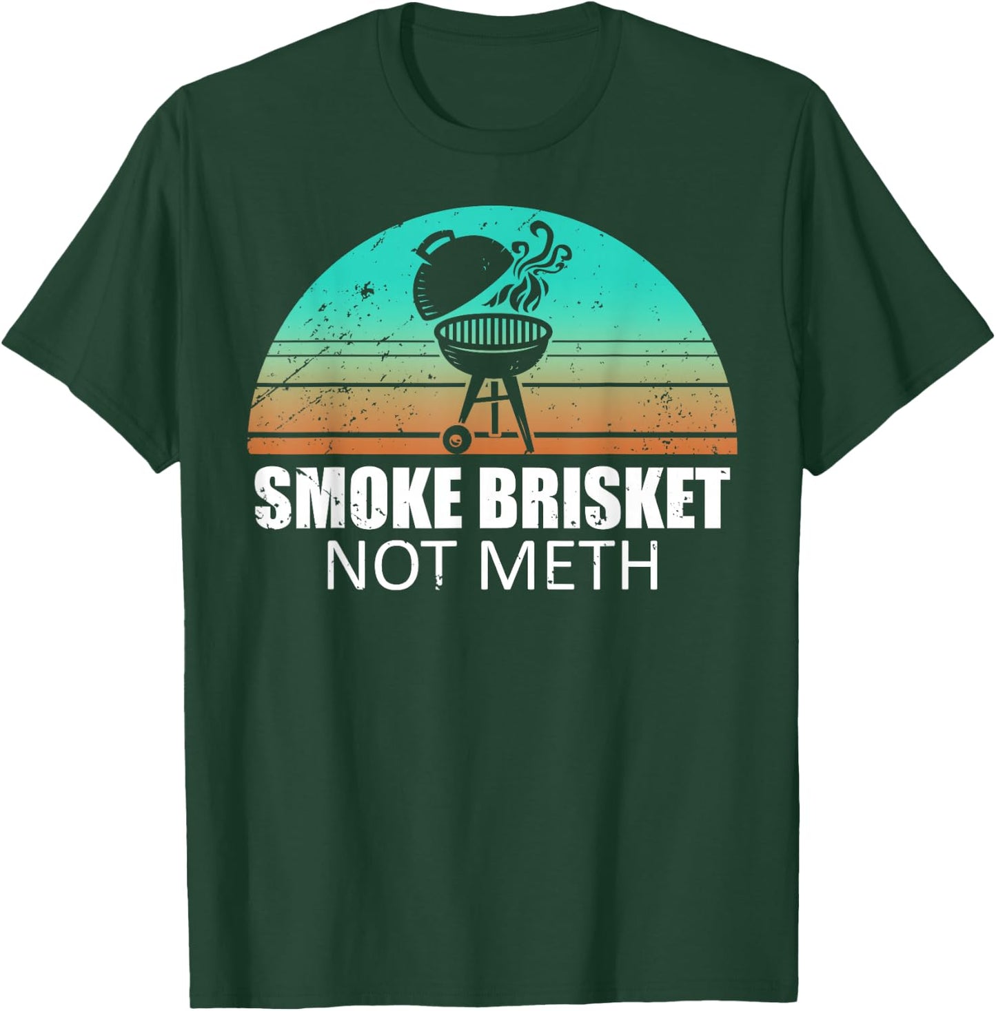 Smoke Brisket Not Mesh Shirt Crack Grilling Smoking Father T-Shirt - T-Shirt | Forest