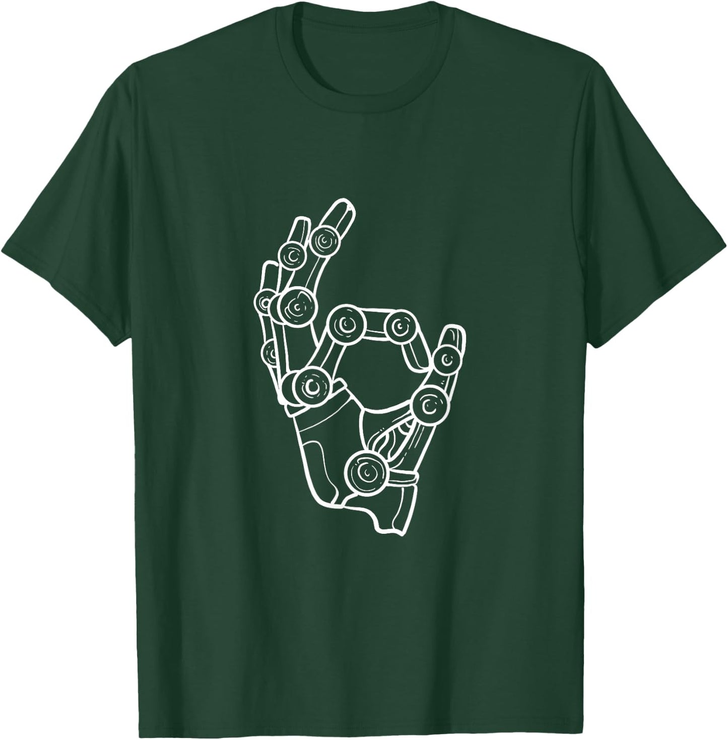 Robot Hand Robotics Engineer T-Shirt - T-Shirt | Forest