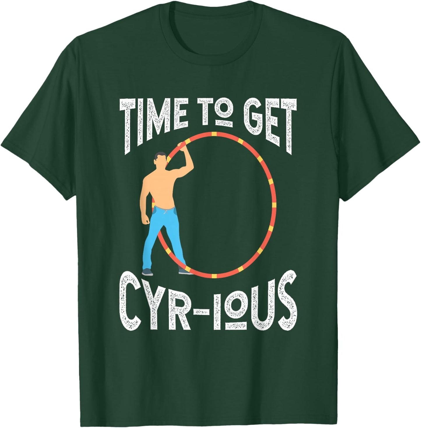 Cyr Wheel Gymnast T-Shirt - T-Shirt | Forest