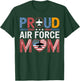 Proud Air Force Mom Flag Mom Air Force Clothing T-Shirt - T-Shirt | Forest